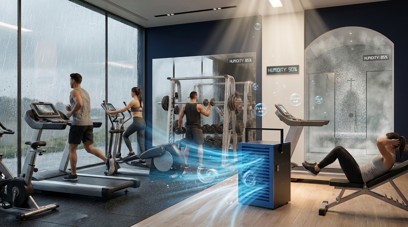 Why Every Gym and Spa Needs a Commercial Dehumidifier to Protect Equipment from Moisture Damage