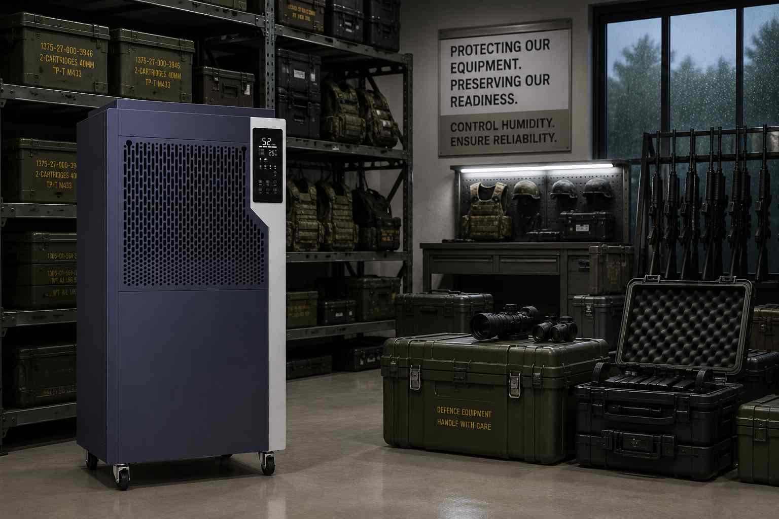 Why Defence Equipment Storage Requires Dehumidifiers