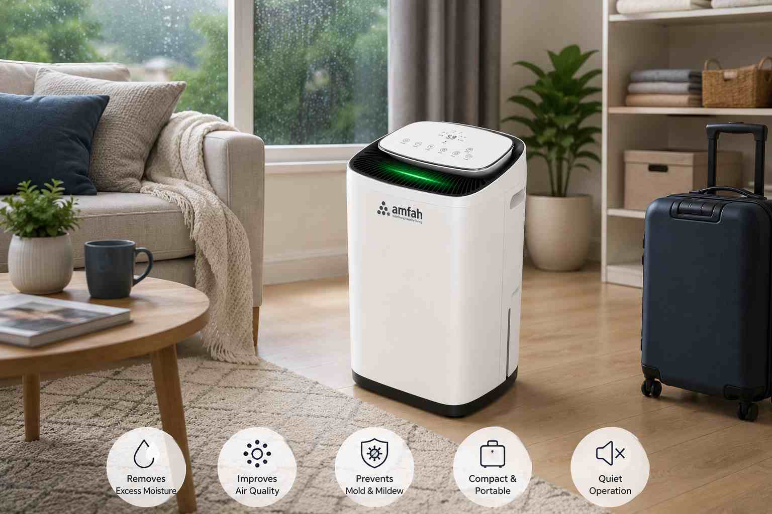 Multi-room dehumidifier application